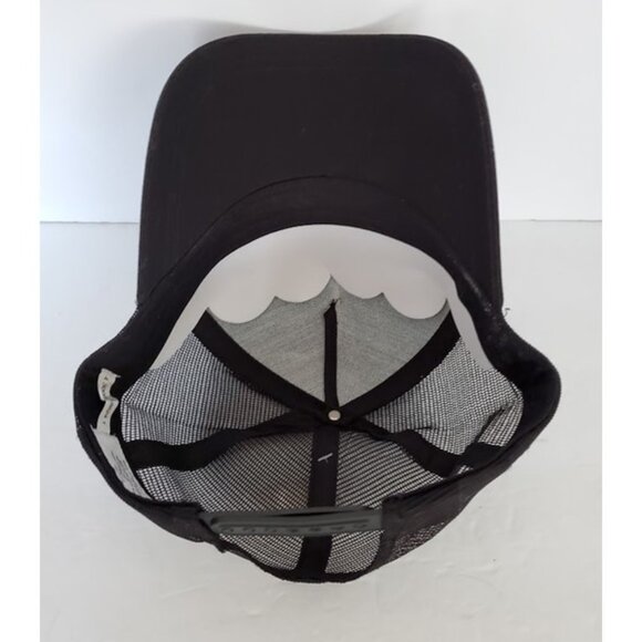 NWT Black Grinch 'Bah Hum Bug' Mesh Trucker Cap Hat Unisex Novelty Christmas - Picture 5 of 6